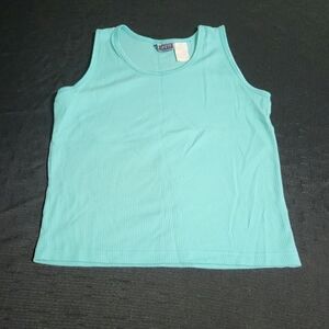 Erika & Co blue tank top. Size medium